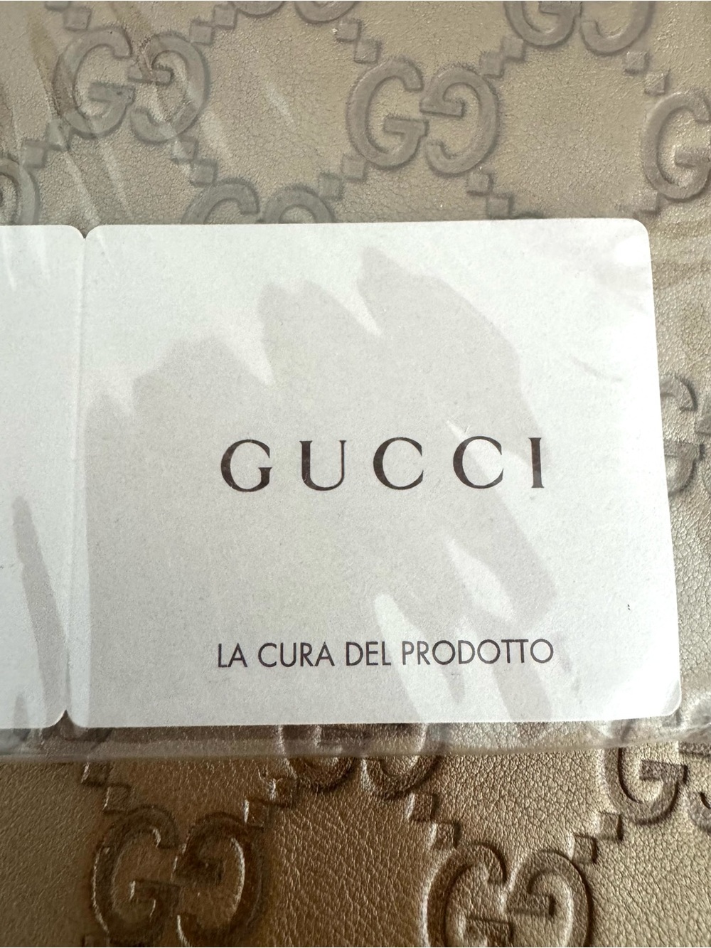 GUCCI GG Guccissima Embossed Leather Mouse Pad  Brown Desk Mat NEW Made In Italy - Picture 4 of 6